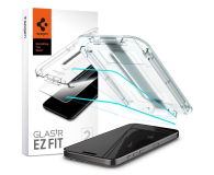Szkło i folia ochronna SPIGEN Glas.tr 'ez fit' 2-pack do iPhone 15 Pro clear AGL06892